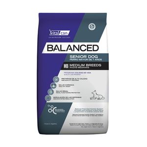 Vitalcan Balanced Perro Senior Mediano X 3 Kg