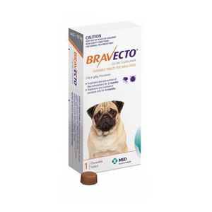 Comprimido Antipulgas Bravecto Sd Perros 4.5 A 10 Kg