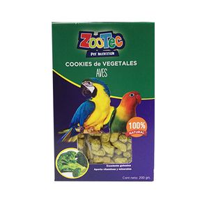 Cookies Para Aves Sabor Vegetales X 200 Grs