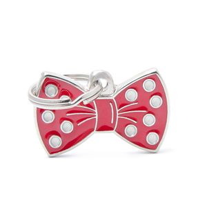 Chapita Identiificatoria Charms Bow Tie Red