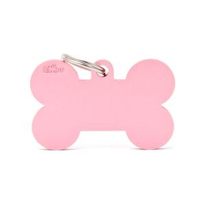 Chapita Identiificatoria Basic Xl Pink Aluminum Bone