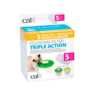 Repuesto Catit Triple Action Fountain Filter X 5 Pack
