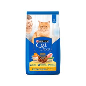 Cat Chow Esterilizados Pescado Y Carne X 3 Kg