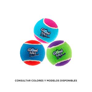 Juguete Para Perro Gigwi Tennis Ball Xs Original 3Pcs