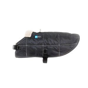 Abrigo Impermeable Para Perro Con Corderito Negro Talle 65