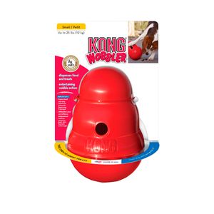 JUGUETE DISPENSADOR DE SNACKS KONG WOBBLER SMALL