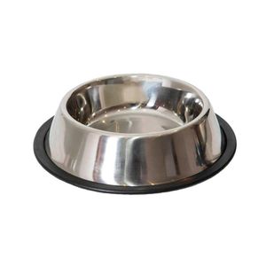 Comedero de Acero Inoxidable Antideslizante N°2 13 Cm
