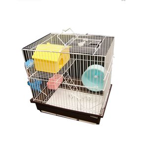 Hamstera Con Rueda, Bebedero Y Casita Plástica