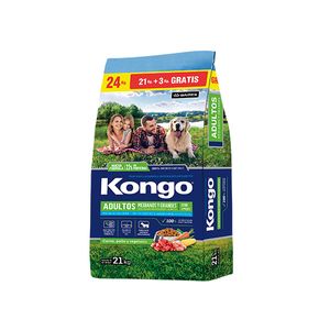 Kongo Natural Adultos Med Y Gde X 21+3 Kg