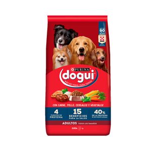 Dogui Perro Adulto Carne, Pollo, Cereales y Vegetales x 15 Kg