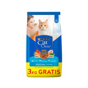 Cat Chow Adulto Pescado Y Pollo X 15 + 3 Kg