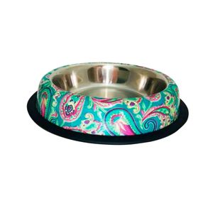 Comedero de Acero Inoxidable Vintage Multicolor N°3 18 Cm