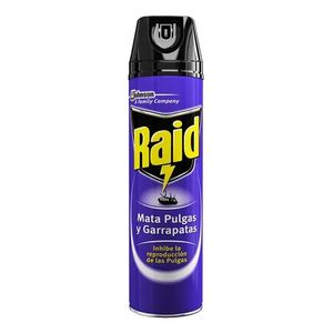 Raid Pulgas, Garrapatas Y Larvas Aero X 390 Ml