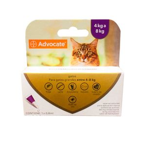 Pipeta Advocate Para Gato De 4 A 8 Kg