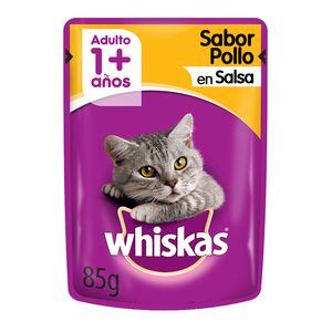 Pouch Whiskas Pollo En Salsa X 85 Grs Adulto