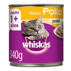 Whiskas En Lata Sabor Pollo X 340 Grs Adulto