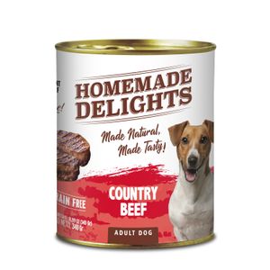 Lata Homemade Delights Country Beef Perro Adulto 340 Grs