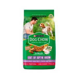 DOG CHOW LONGEVIDAD  DOBLE PROTEINAX 3 KG