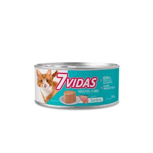 7 Vidas Wet Gatos Sardina X 90 Gr