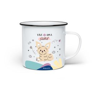 TAZA PERRO CANICHE VIVE AMA