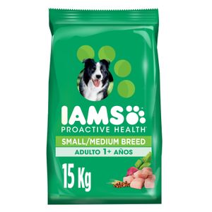 Iams Perro Adulto Pequeño Y Mediano X 15 Kg