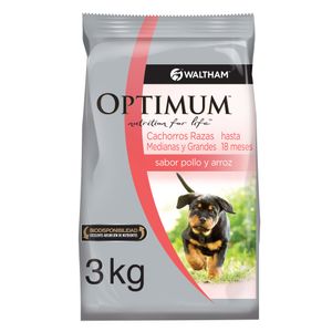 Optimum Cachorro Mediano Y Grande X 3 Kg