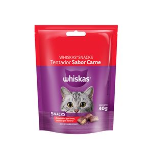 WHISKAS SNACK DELICIOSO SABOR  CARNE X 40 GR