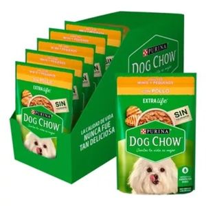 Pack Pouch Dog Chow Adulto Mini y Pequeño Pollo x 100 gr  15 Unidades