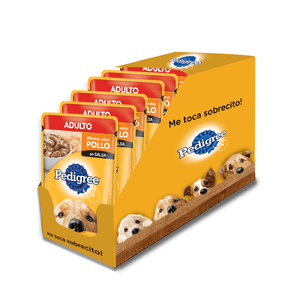 Pack Pouch Pedigree Adulto Pollo En Salsa X 100 Grs 12 Unidades