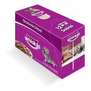 Pack pouch Whiskas Adulto Pescado Souffle X 85 Grs X 12 Unidades