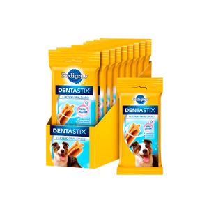 Pack Snack Dental Pedigree Dentastix Razas Medianas X 77.1 Grs x 20 Unidades