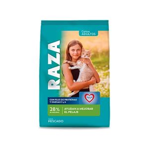 Raza Gato Adulto Pescado Con Omega 3 Y 6 X 3 Kg Outlet