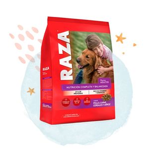 Raza Perro Adulto Pollo, Carne, Cereales y Arroz x 21 Kg