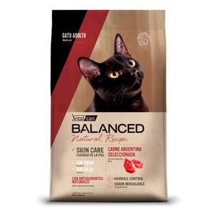 Vitalcan Balanced Natural Recipe Gato Adulto Carne Argentina Seleccionada x 15 Kg