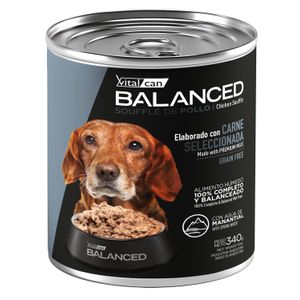 Vitalcan Balanced Soufflé De Pollo Perro Senior x 340 gr