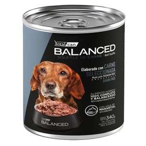 Vitalcan Balanced Soufflé De Carne Perro Senior x 340 gr
