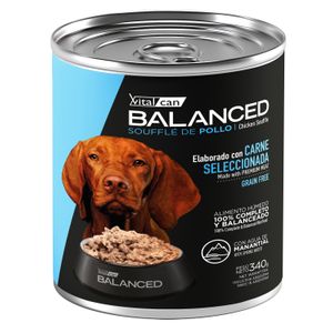 Vitalcan Balanced Soufflé De Pollo Perro Adulto x 340 gr