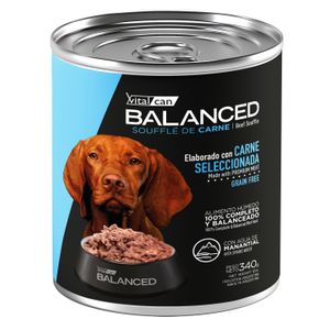 Vitalcan Balanced Soufflé De Carne Perro Adulto x 340 gr