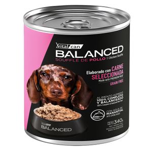 Vitalcan Balanced Soufflé De Pollo Perro Cachorro x 340 gr