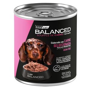 Vitalcan Balanced Soufflé De Carne Perro Cachorro x 340 gr