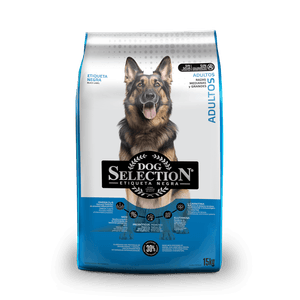 Dog Selection Etiqueta Negra Perro Adulto Raza Mediana Grande x 15 Kg