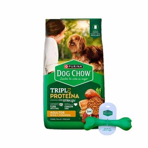 Dog Chow Adulto Mini y Pequeño Triple Proteína x 3 Kg