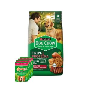 Dog Chow Adulto Mediano Grande Triple Proteína x 20 Kg